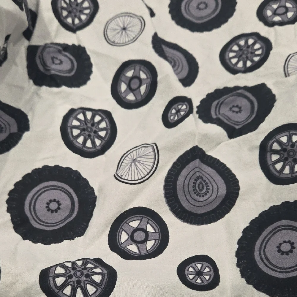 Tires and Cream Changing Pad Covers